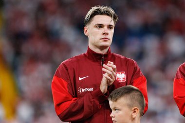 Nicola Zalewski, Polonya ve Moldova milli takımları arasında oynanan uluslararası dostluk maçı sırasında görüldü (Maciej Rogowski))