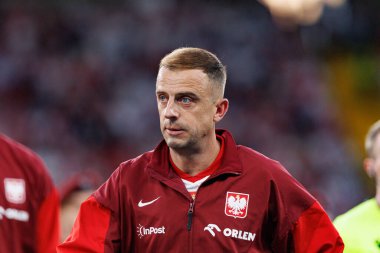 Kamil Grosicki, Polonya ve Moldova milli takımları arasında oynanan uluslararası dostluk maçı sırasında görüldü (Maciej Rogowski))