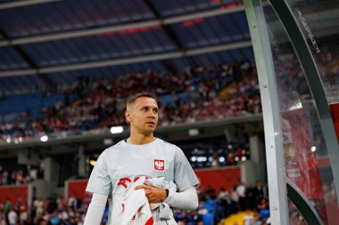 Przemyslaw Frankowski, Polonya ve Moldova milli takımları arasında oynanan uluslararası dostluk maçı sırasında görüldü (Maciej Rogowski)
