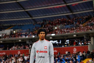  Maximilian Oyedele, Polonya ve Moldova milli takımları arasında oynanan uluslararası dostluk maçı sırasında görüldü (Maciej Rogowski)