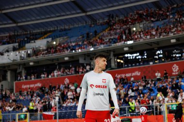 Krzysztof Piatek, Polonya ve Moldova milli takımları arasında oynanan uluslararası dostluk maçı sırasında görüldü (Maciej Rogowski)