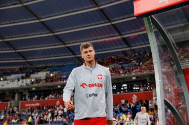 Pawel Dawidowicz, Polonya ve Moldova milli takımları arasında oynanan uluslararası dostluk maçı sırasında görüldü (Maciej Rogowski)