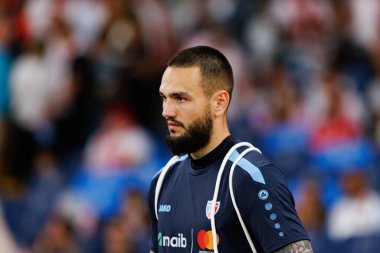 Andrii Kozhukhar, Polonya ve Moldova milli takımları arasında oynanan uluslararası dostluk maçı sırasında görüldü (Maciej Rogowski)