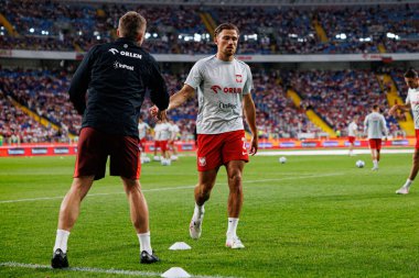 Matty Cash, Polonya ve Moldova milli takımları arasında oynanan uluslararası dostluk maçı sırasında görüldü (Maciej Rogowski)