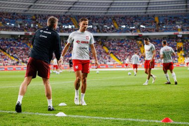 Matty Cash, Polonya ve Moldova milli takımları arasında oynanan uluslararası dostluk maçı sırasında görüldü (Maciej Rogowski)