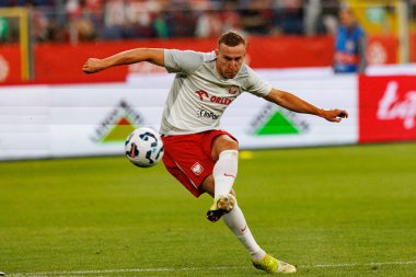 Adam Buksa seen  during International friendly game between national teams of Poland and Moldova (Maciej Rogowski)