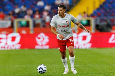 Jakub Kiwior, Polonya ve Moldova milli takımları arasında oynanan uluslararası dostluk maçı sırasında görüldü (Maciej Rogowski)