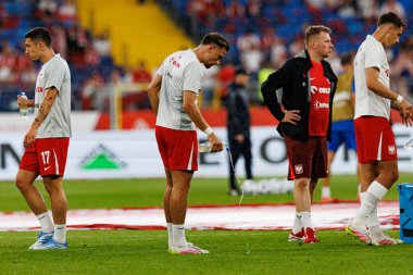 Matty Cash, Polonya ve Moldova milli takımları arasında oynanan uluslararası dostluk maçı sırasında görüldü (Maciej Rogowski)