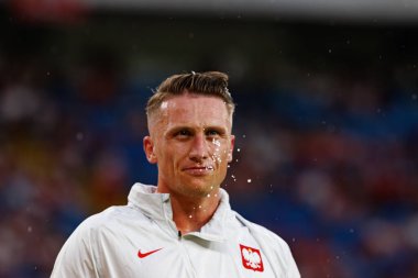 Marcin Bulka, Polonya ve Moldova milli takımları arasında oynanan uluslararası dostluk maçı sırasında görüldü (Maciej Rogowski)