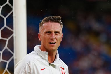 Marcin Bulka, Polonya ve Moldova milli takımları arasında oynanan uluslararası dostluk maçı sırasında görüldü (Maciej Rogowski)