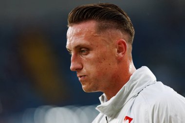 Marcin Bulka, Polonya ve Moldova milli takımları arasında oynanan uluslararası dostluk maçı sırasında görüldü (Maciej Rogowski)