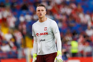 Marcin Bulka, Polonya ve Moldova milli takımları arasında oynanan uluslararası dostluk maçı sırasında görüldü (Maciej Rogowski)