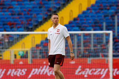 Marcin Bulka, Polonya ve Moldova milli takımları arasında oynanan uluslararası dostluk maçı sırasında görüldü (Maciej Rogowski)