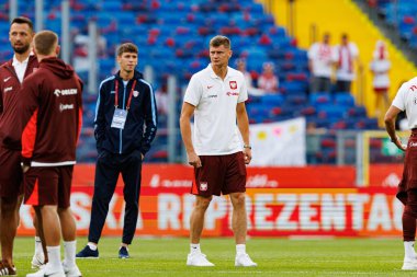 Pawel Dawidowicz, Polonya ve Moldova milli takımları arasında oynanan uluslararası dostluk maçı sırasında görüldü (Maciej Rogowski)