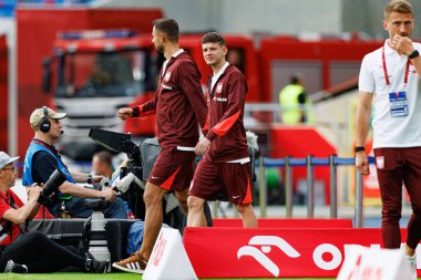 Sebastian Szymanski, Polonya ve Moldova milli takımları arasında oynanan uluslararası dostluk maçı sırasında görüldü (Maciej Rogowski)