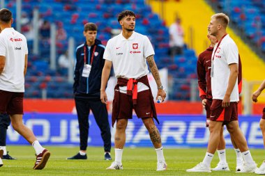 Jakub Moder, Polonya ve Moldova milli takımları arasında oynanan uluslararası dostluk maçı sırasında görüldü (Maciej Rogowski)