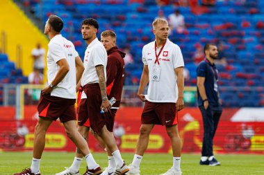 Jakub Moder ve Mateusz Skrzypczak, Polonya ve Moldova milli takımları arasında oynanan uluslararası dostluk maçı sırasında görüldü (Maciej Rogowski)