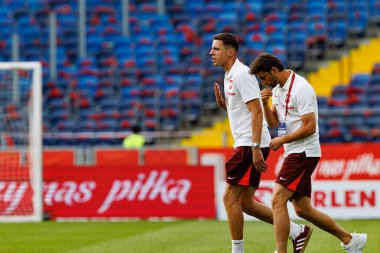 Jan Bednarek ve Bartosz Bereszynski, Polonya ve Moldova milli takımları arasında oynanan uluslararası dostluk maçında görüldü (Maciej Rogowski)