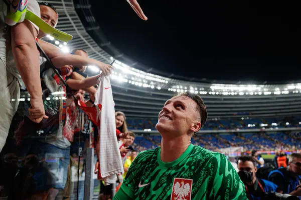 Marcin Bulka, Polonya ve Moldova milli takımları arasında oynanan uluslararası dostluk maçı sırasında görüldü (Maciej Rogowski)