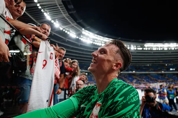 Marcin Bulka, Polonya ve Moldova milli takımları arasında oynanan uluslararası dostluk maçı sırasında görüldü (Maciej Rogowski)