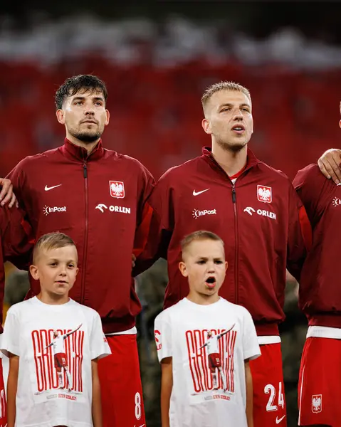 Jakub Moder ve Mateusz Skrzypczak, Polonya ve Moldova milli takımları arasında oynanan uluslararası dostluk maçı sırasında görüldü (Maciej Rogowski)