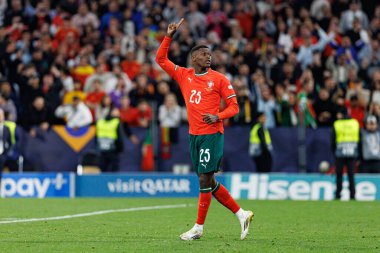 Nuno Mendes, UEFA Uluslar Ligi 2025 final maçında Portekiz ve İspanya milli takımları arasında görüldü (Maciej Rogowski)