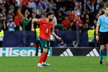 Bruno Fernandes, UEFA Uluslar Ligi 2025 final maçında Portekiz ve İspanya milli takımları arasında görüldü (Maciej Rogowski)