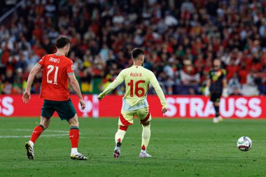 Alex Baena, UEFA Uluslar Ligi 2025 final maçında Portekiz ve İspanya milli takımları arasında görüldü (Maciej Rogowski)