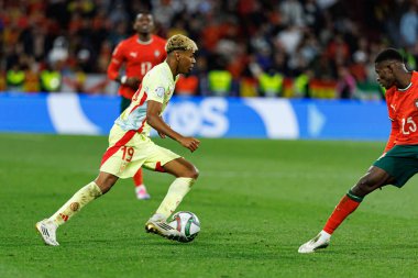 Lamine Yamal, UEFA Uluslar Ligi 2025 final maçında Portekiz ve İspanya milli takımları arasında görüldü (Maciej Rogowski)