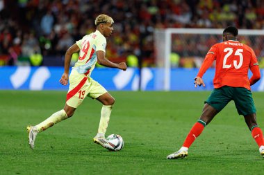 Lamine Yamal, UEFA Uluslar Ligi 2025 final maçında Portekiz ve İspanya milli takımları arasında görüldü (Maciej Rogowski)