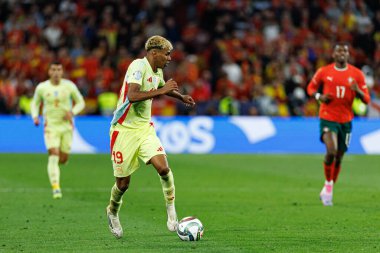 Lamine Yamal, UEFA Uluslar Ligi 2025 final maçında Portekiz ve İspanya milli takımları arasında görüldü (Maciej Rogowski)