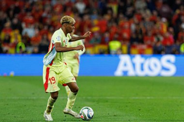 Lamine Yamal, UEFA Uluslar Ligi 2025 final maçında Portekiz ve İspanya milli takımları arasında görüldü (Maciej Rogowski)