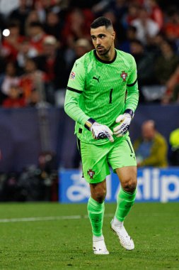 Diogo Costa, UEFA Uluslar Ligi 2025 final maçında Portekiz ve İspanya milli takımları arasında görüldü (Maciej Rogowski)