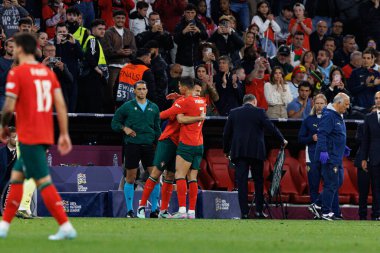 Goncalo Ramos ve Cristiano Ronaldo, UEFA Uluslar Ligi 2025 final maçında Portekiz ve İspanya milli takımları (Maciej Rogowski)