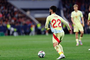 Portekiz ve İspanya milli takımları arasında oynanan 2025 UEFA Uluslar Ligi final maçında görülen Isco (Maciej Rogowski)
