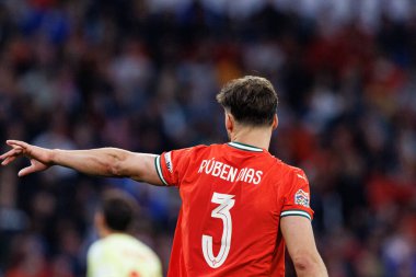 Ruben Dias, UEFA Uluslar Ligi 2025 final maçında Portekiz ve İspanya milli takımları arasında görüldü (Maciej Rogowski)