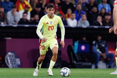 Portekiz ve İspanya milli takımları (Maciej Rogowski) arasında oynanan UEFA Uluslar Ligi 2025 final maçında Pedri görüldü (Maciej Rogowski)