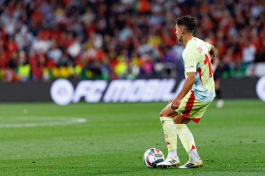 Martin Zubimendi, UEFA Uluslar Ligi 2025 final maçında Portekiz ve İspanya milli takımları arasında görüldü (Maciej Rogowski)