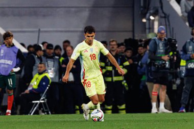 Martin Zubimendi, UEFA Uluslar Ligi 2025 final maçında Portekiz ve İspanya milli takımları arasında görüldü (Maciej Rogowski)