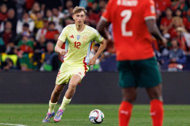 Dean Huijsen, UEFA Uluslar Ligi 2025 final maçında Portekiz ve İspanya milli takımları arasında görüldü (Maciej Rogowski)