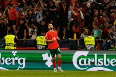 Bruno Fernandes, UEFA Uluslar Ligi 2025 final maçında Portekiz ve İspanya milli takımları arasında görüldü (Maciej Rogowski)