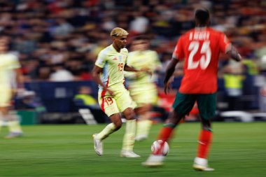 Lamine Yamal, UEFA Uluslar Ligi 2025 final maçında Portekiz ve İspanya milli takımları arasında görüldü (Maciej Rogowski)