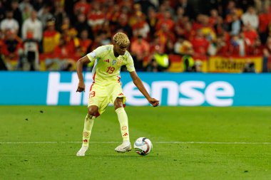 Lamine Yamal, UEFA Uluslar Ligi 2025 final maçında Portekiz ve İspanya milli takımları arasında görüldü (Maciej Rogowski)