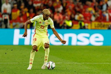 Lamine Yamal, UEFA Uluslar Ligi 2025 final maçında Portekiz ve İspanya milli takımları arasında görüldü (Maciej Rogowski)