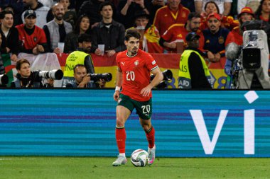 Pedro Neto, UEFA Uluslar Ligi 2025 final maçında Portekiz ve İspanya milli takımları arasında görüldü (Maciej Rogowski)