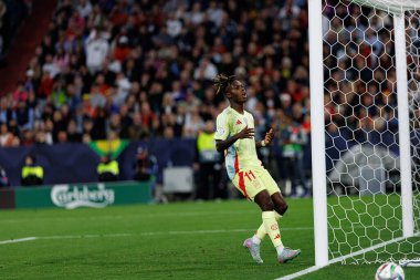 Nico Williams, UEFA Uluslar Ligi 2025 final maçında Portekiz ve İspanya milli takımları arasında görüldü (Maciej Rogowski)