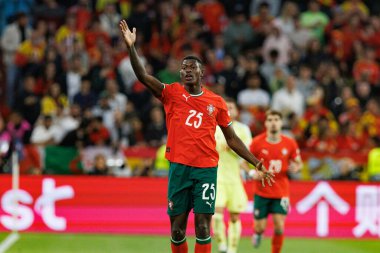 Nuno Mendes, UEFA Uluslar Ligi 2025 final maçında Portekiz ve İspanya milli takımları arasında görüldü (Maciej Rogowski)