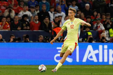 Dean Huijsen, UEFA Uluslar Ligi 2025 final maçında Portekiz ve İspanya milli takımları arasında görüldü (Maciej Rogowski)