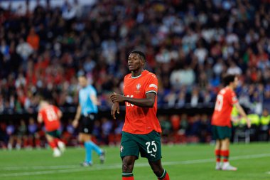 Nuno Mendes, UEFA Uluslar Ligi 2025 final maçında Portekiz ve İspanya milli takımları arasında görüldü (Maciej Rogowski)