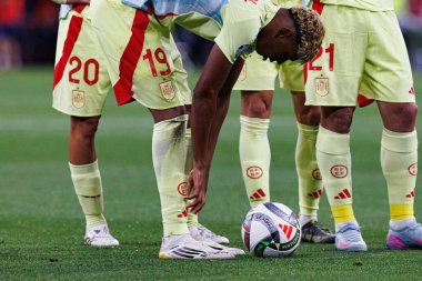 Lamine Yamal, UEFA Uluslar Ligi 2025 final maçında Portekiz ve İspanya milli takımları arasında görüldü (Maciej Rogowski)